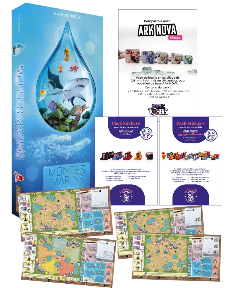 Boite de Pack Ark Nova : Accessoires et Extension