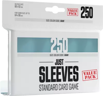250 JUST SLEEVES - VALUE PACK CLEAR Gamegenic