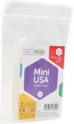 41x63mm - Lot de 55 prot�ge-cartes Mini USA - Zacatrus