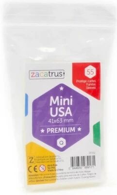 41x63mm - Lot de 55 prot�ge-cartes Mini USA Premium - Zacatrus