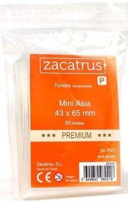 43x65mm - Lot de 55 prot�ge-cartes Mini Asia - Zacatrus