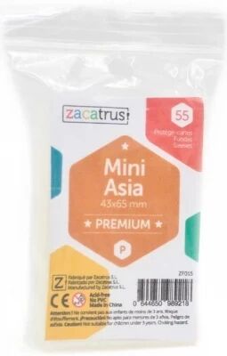 43x65mm - Lot de 55 prot�ge-cartes Mini Asia Premium - Zacatrus