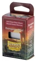 45x68mm - 100 Prot&egrave;ge-cartes Small Mini-Euro Clear/Non-Glare - Dragon Shield