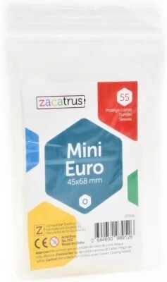 45x68mm - Lot de 55 prot�ge-cartes Mini Euro - Zacatrus