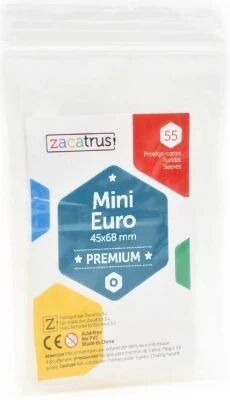 45x68mm - Lot de 55 prot�ge-cartes Mini Euro Premium - Zacatrus