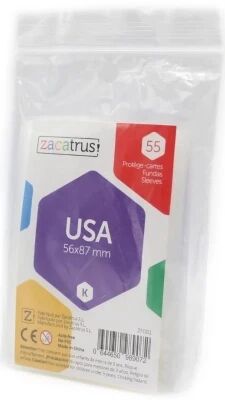 56x87mm - Lot de 55 prot�ge-cartes USA - Zacatrus