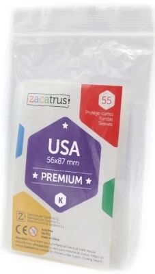 56x87mm - Lot de 55 prot�ge-cartes USA Premium - Zacatrus