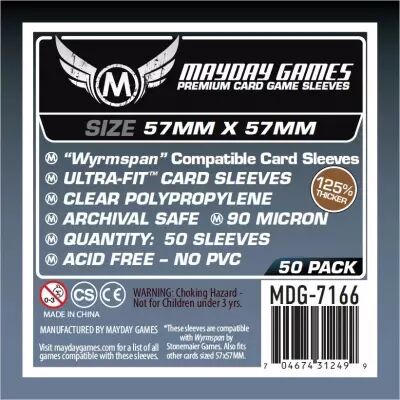 57x57mm - Lot de 50 prot�ge-cartes Premium pour Wyrmspan - Mayday Games