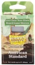 57x89mm - 100 Prot&egrave;ge-cartes Standard Clear/Non-Glare - Dragon Shield