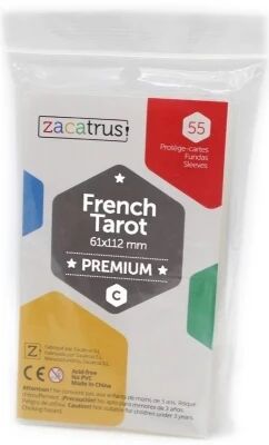 59x92mm - Lot de 55 prot�ge-cartes French Tarot Premium - Zacatrus