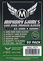63.5x88mm - Lot de 50 protège-cartes Premium - Mayday Games