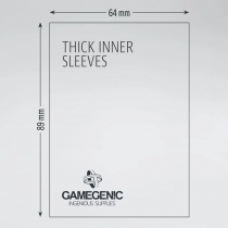 64x89mm - Lot de 50 protège-cartes Inner Extra Thick - Gamegenic
