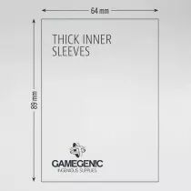 64x89mm - Lot de 50 protège-cartes Inner Extra Thick - Gamegenic