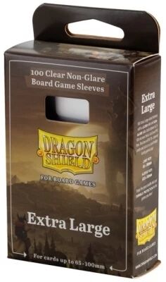 65x100mm - 100 Prot�ge-cartes Extra Large Clear/Non-Glare - Dragon Shield