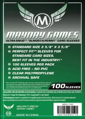 66x92mm - Lot de 100 prot�ge-cartes Perfect Fit Standard - Mayday Games