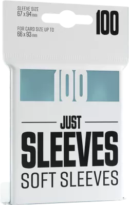 67x94mm - 100 JUST SLEEVES - SOFT SLEEVES- Gamegenic
