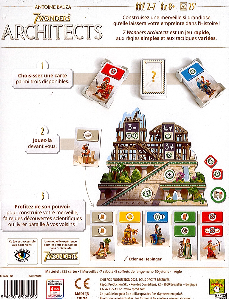 Test critique du jeu 7 Wonders Architects - Le dépuncheur