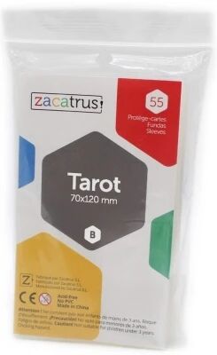 70x120mm - Lot de 55 prot�ge-cartes Tarot - Zacatrus