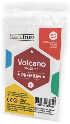 70x120mm - Lot de 55 prot�ge-cartes Volcano Premium - Zacatrus