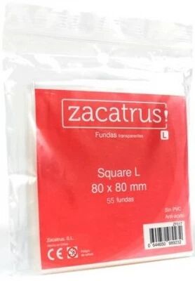 80x80mm - Lot de 55 prot�ge-cartes Square L - Zacatrus