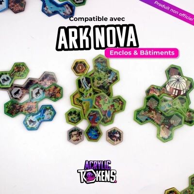 Ark Nova Enclos & B�timents : Pack de Jetons Acryliques