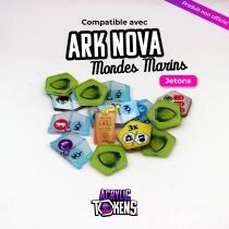 Ark Nova Mondes Marins - Jetons : Pack de Jetons Acryliques