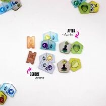 Ark Nova Mondes Marins - Jetons : Pack de Jetons Acryliques