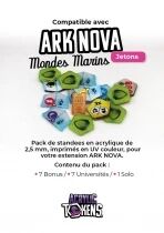 Ark Nova Mondes Marins - Jetons : Pack de Jetons Acryliques