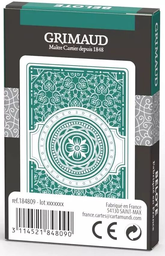 Jeu de 32 cartes Belote Expert traditionnel - Cartes Grimaud