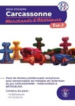 Carcassonne Marchands & B&acirc;tisseurs : Pack de Stickers