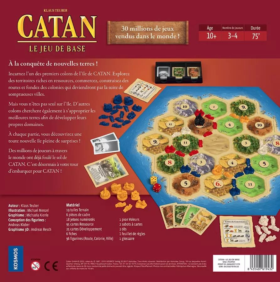 Catan (Les Colons de Catane) - Jeux de société - Acheter sur