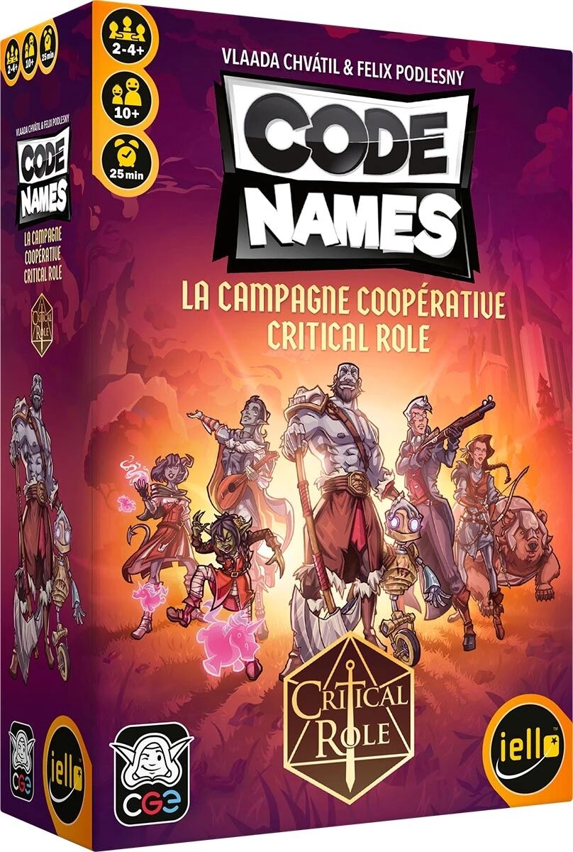 Boite de Codenames : La Campagne Coopérative Critical Role