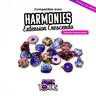Crescendo (Ext. Harmonies) : Pack de Jetons Acryliques