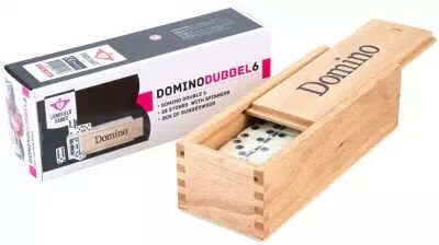 Dominos Double 6 avec pivots - Bo�te bois
