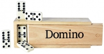 Dominos Double 6 avec pivots - Boîte bois
