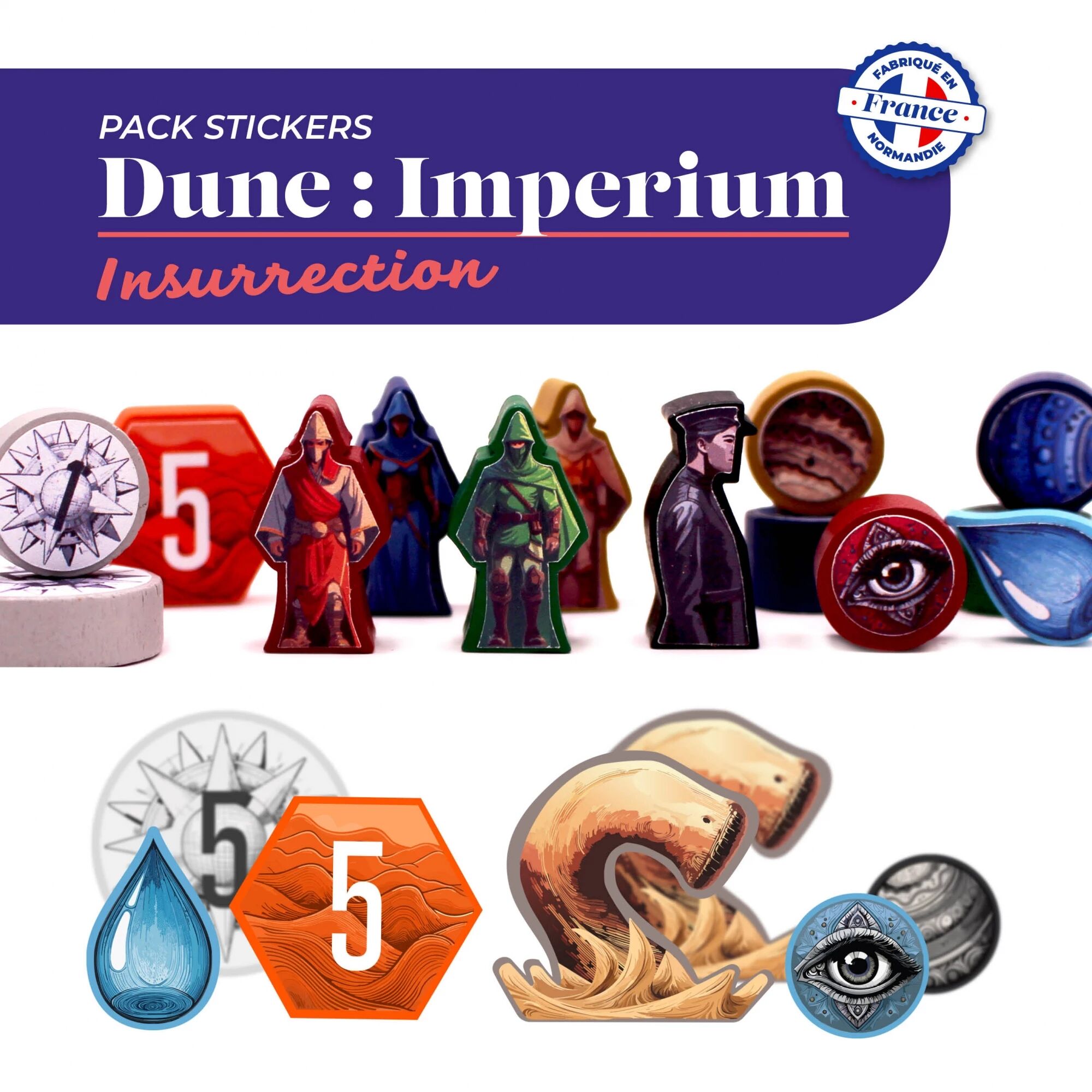 Boite de Dune Imperium Insurrection : Pack de Stickers