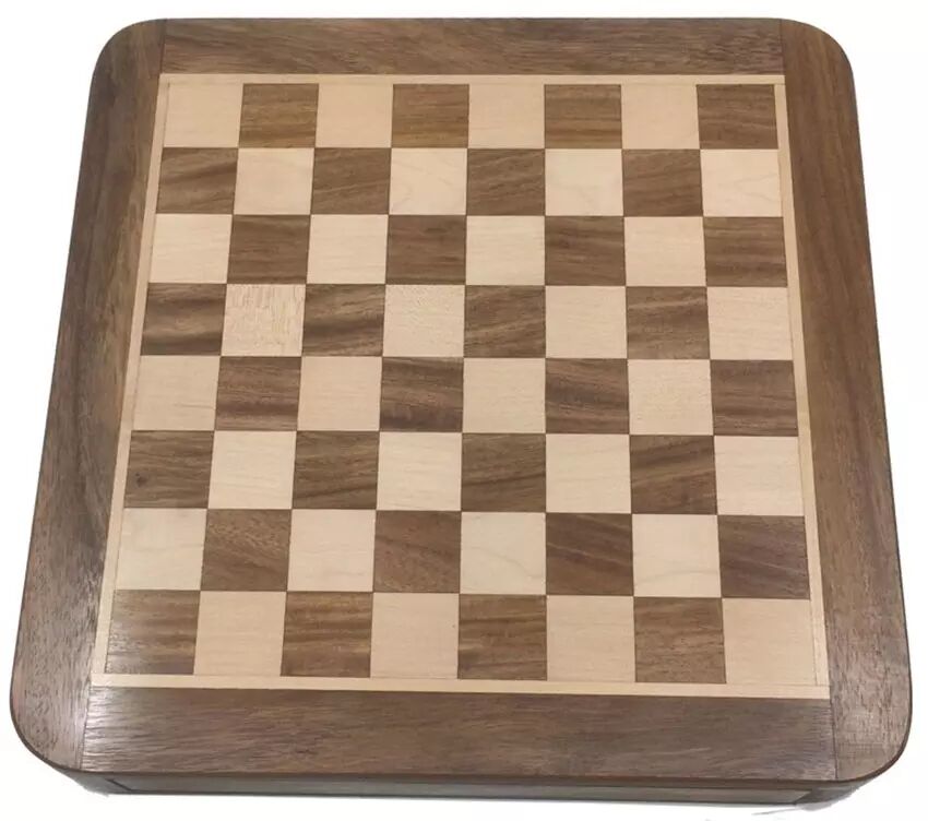 Coffret tiroir jeu d'échecs mini magnétiques en bois échiquie et pions