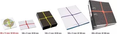 �lastique en croix (l\'unit�) - 80x11mm
