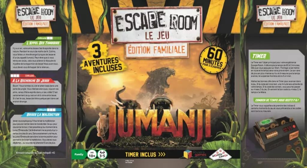 Jeu de société Jumanji, la dernière édition du Jeu d'aventure