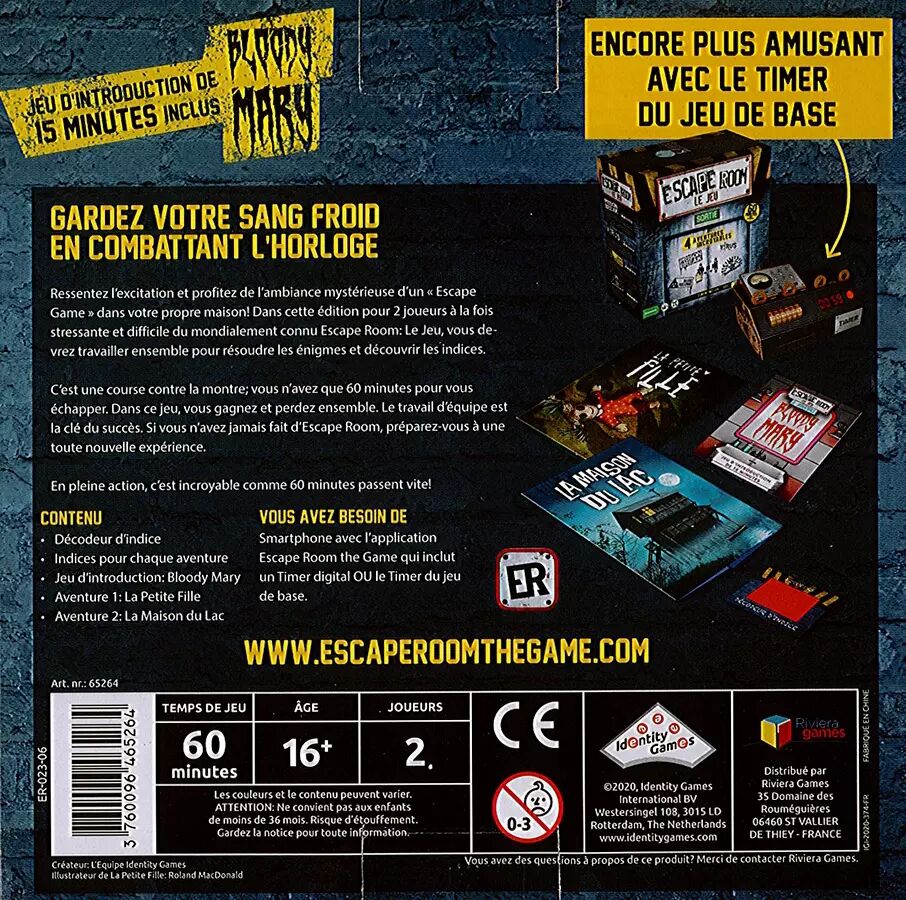 Escape Room - Coffret 2 joueurs