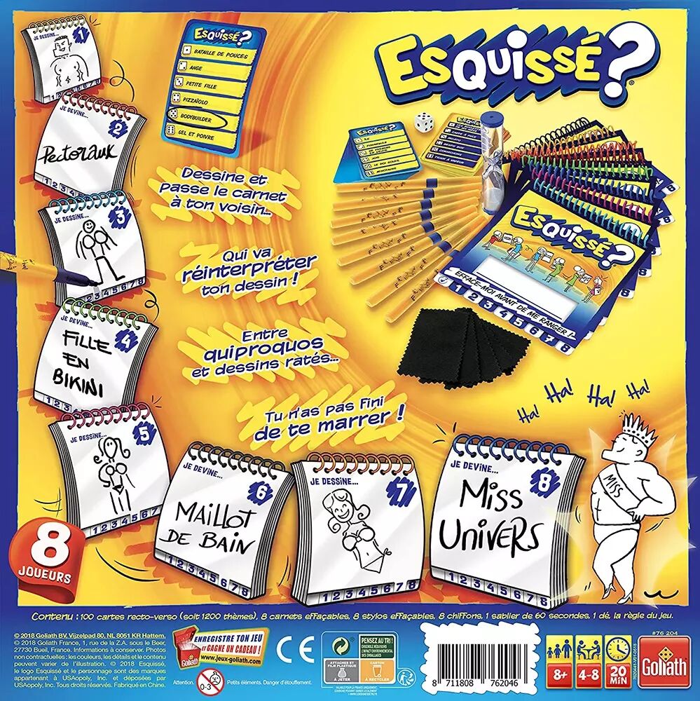 Goliath - Esquissé 8 Joueurs - Jeu D'ambiance à Prix Carrefour