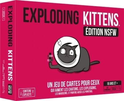 Exploding Kittens - NSFW - Édition Rose - Jeu de Cartes - Espritjeu.com
