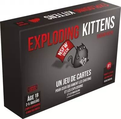 Exploding Kittens : Le Jeu de Plateau - Jeu d'Ambiance - Espritjeu.com
