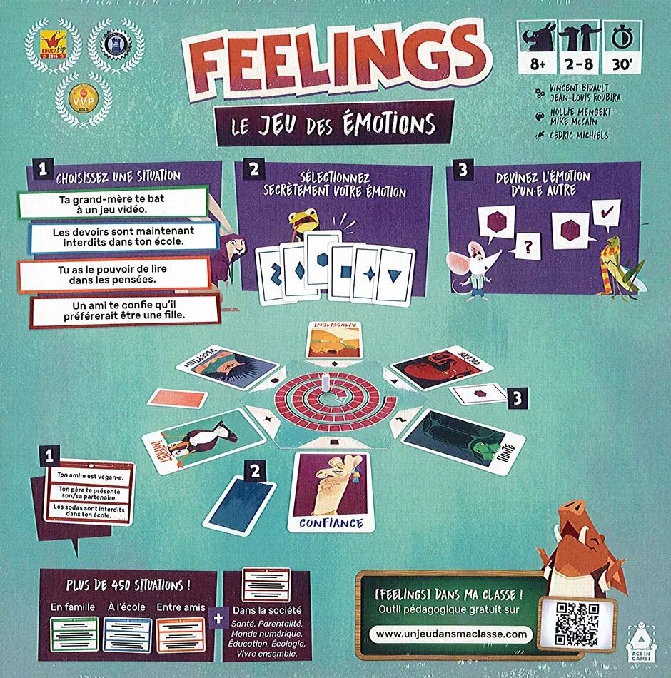 Feelings le Jeu des Emotions - Outil ludique d'expression et d