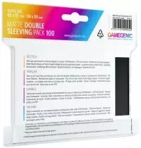 Gamegenic 100x(66x91mm) + 100x(64x89mm) Standard Matte Double Sleeves