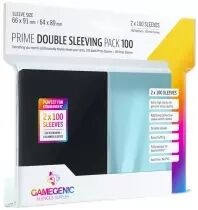 Gamegenic 100x(66x91mm) + 100x(64x89mm) Standard Prime Double Sleeves