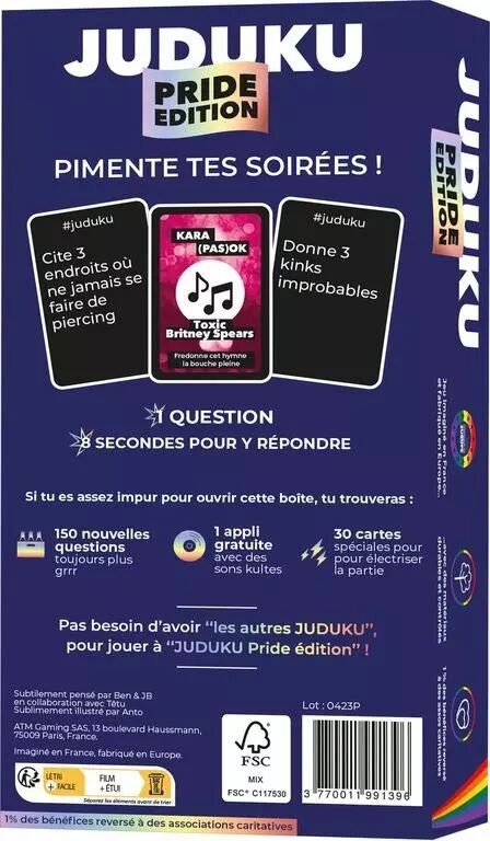 Juduku - Pride Édition - Jeu de Cartes - Acheter sur