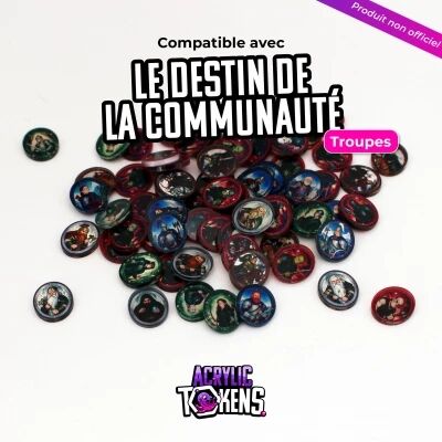 Le Destin de la Communaut� : Pack de Jetons Acryliques