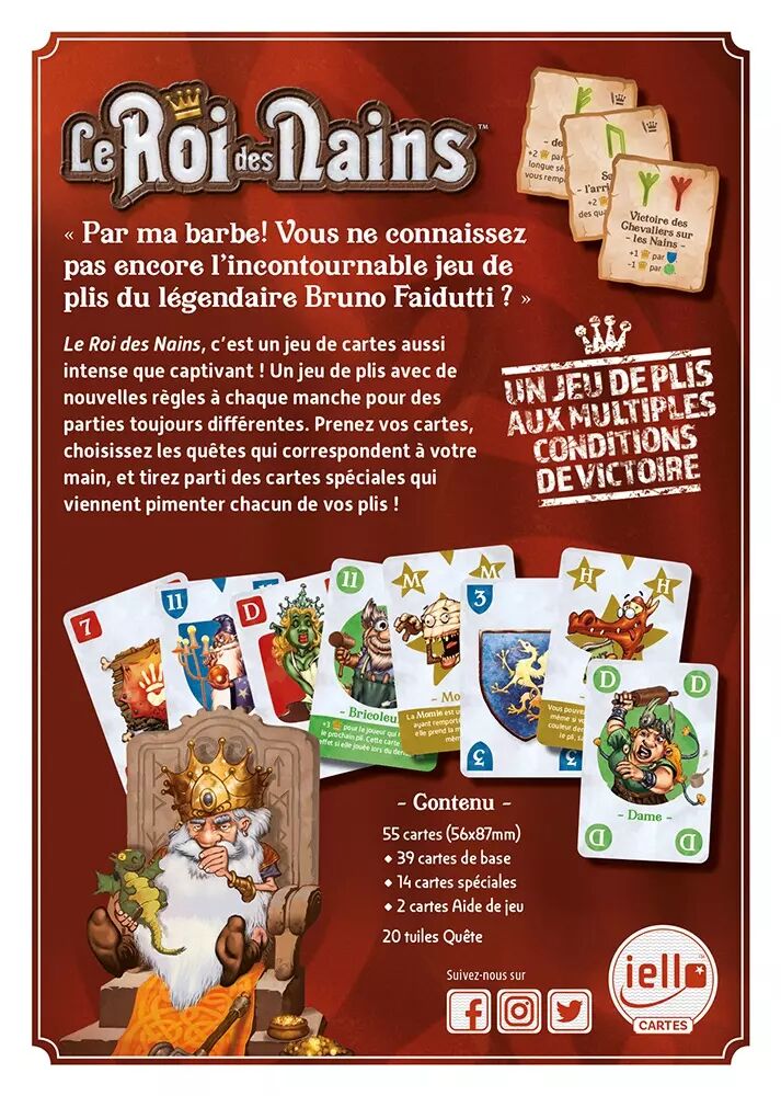 règle du jeu de société Roi des nains