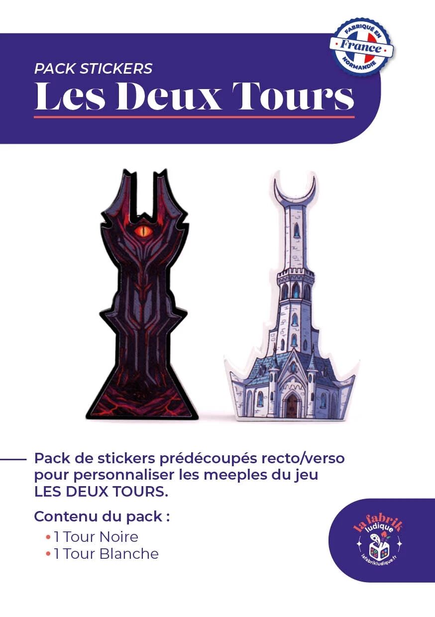 Boite de Le Seigneur des Anneaux Les Deux Tours : Pack de Stickers